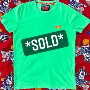 Vtg Superdry® Neon T-Shirt